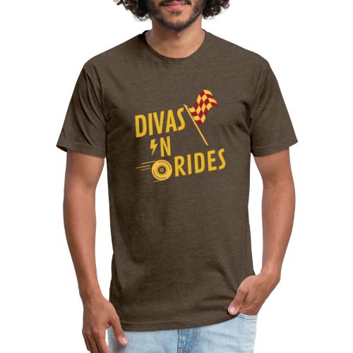 Divas-N-Rides Road Trip Graphics - Men’s Fitted Poly/Cotton T-Shirt