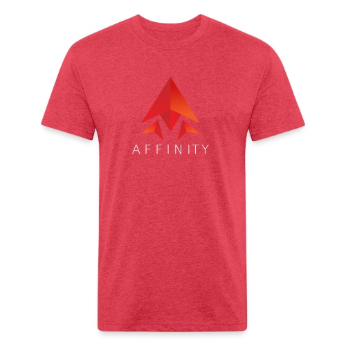 Affinity Gear w/QR - Men’s Fitted Poly/Cotton T-Shirt
