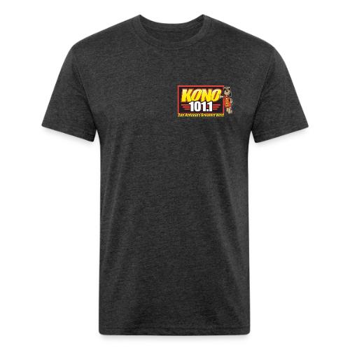 KONO 101.1 Top Dog - Men’s Fitted Poly/Cotton T-Shirt