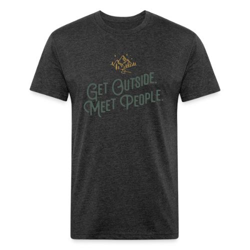 Get Out. Meet People. Simplified - Unisex Poly/Cotton T-Shirt