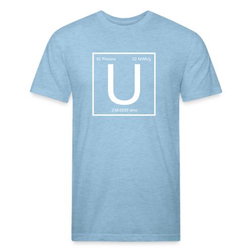 Uranium. Double-sided design. White text. - Unisex Poly/Cotton T-Shirt