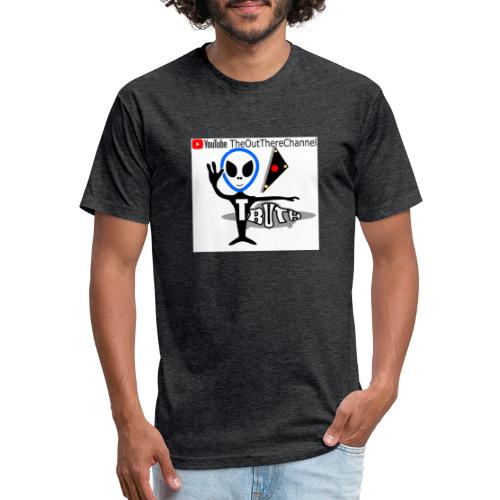 NewOTLogo Big2400 with Mr Grey Back Crew - Unisex Poly/Cotton T-Shirt