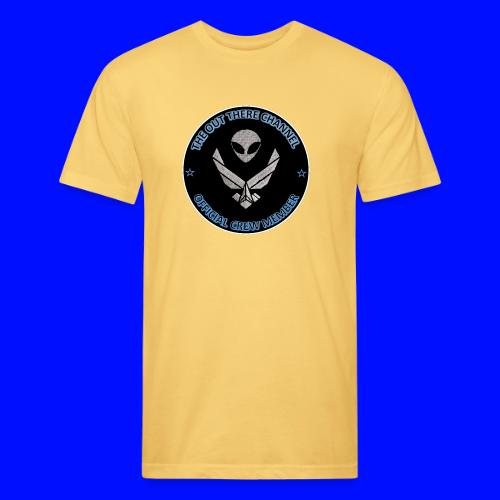 BlackOpsTransBigger1 FrontOnly with OTchan Back - Unisex Poly/Cotton T-Shirt