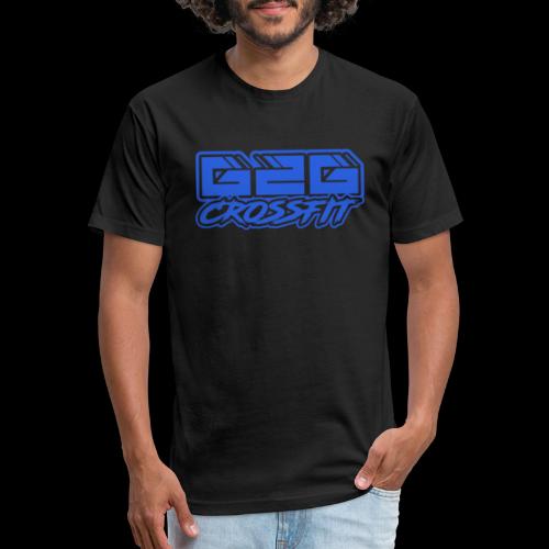 G2G CrossFit Blue Half Logo - Fitted Cotton/Poly T-Shirt by Next Level
