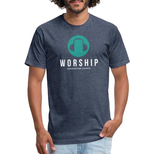 WORSHIP - Fitted Cotton/Poly T-Shirt by Next Level