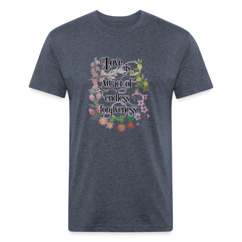 Love Is Design - Fitted Cotton/Poly T-Shirt by Next Level