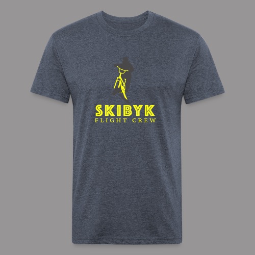 SkiByk Flight Crew - Fitted Cotton/Poly T-Shirt by Next Level