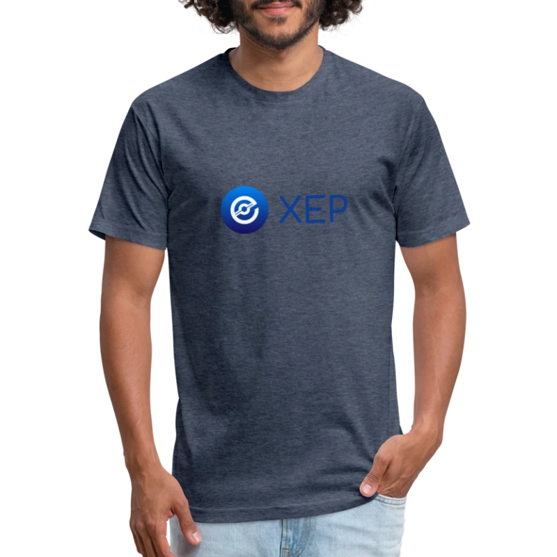 XEP Blue Logo - Fitted Cotton/Poly T-Shirt by Next Level