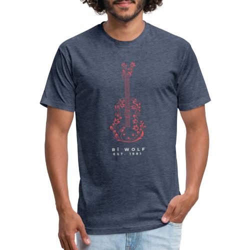 1981 Guitar T Shirt - Fitted Cotton/Poly T-Shirt by Next Level