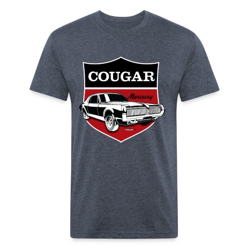 Classic Mercury Cougar crest - Fitted Cotton/Poly T-Shirt by Next Level