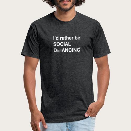 Social Dancing - Fitted Cotton/Poly T-Shirt by Next Level