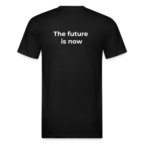 The future is electric/The future is now - Fitted Cotton/Poly T-Shirt by Next Level
