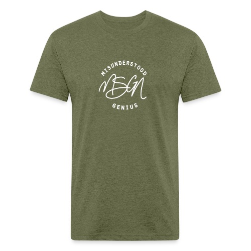 MSGN Logo - Men’s Fitted Poly/Cotton T-Shirt