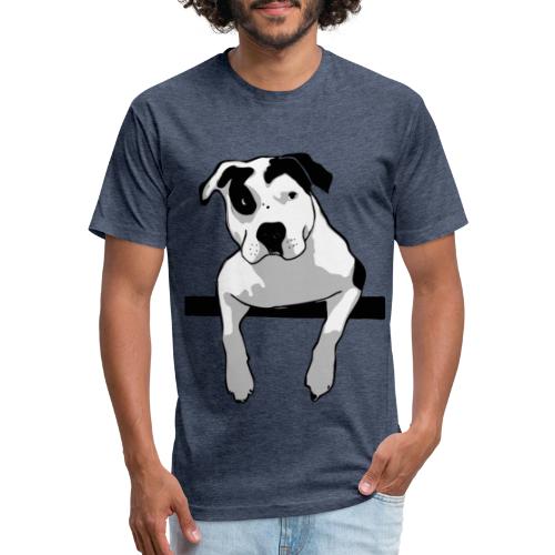 Pit Bull T-Bone - Men’s Fitted Poly/Cotton T-Shirt