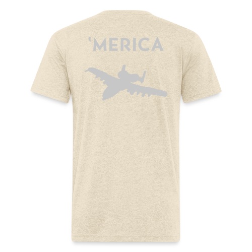 'Merica: A10 Warthog - Men’s Fitted Poly/Cotton T-Shirt