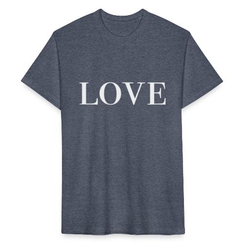 LOVE - Fitted Cotton/Poly T-Shirt by Next Level