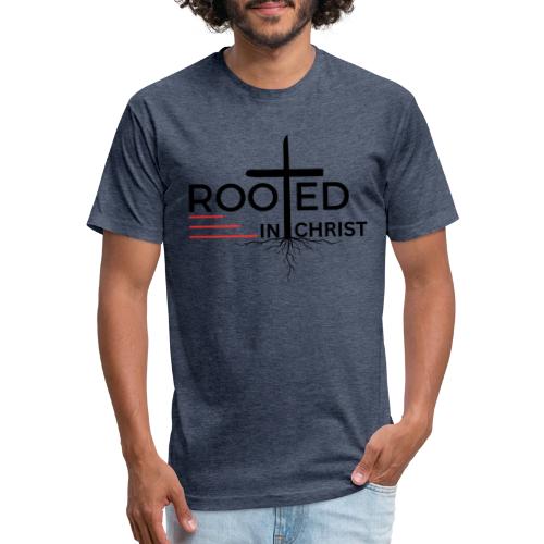 Rooted in Christ - Colossians 2:7 - Unisex Poly/Cotton T-Shirt