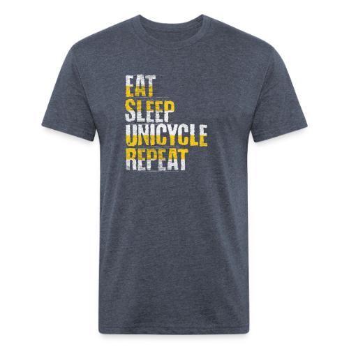 Eat Sleep Unicycle Repeat - Unisex Poly/Cotton T-Shirt