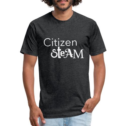 Citizen Steam - White - Men’s Fitted Poly/Cotton T-Shirt