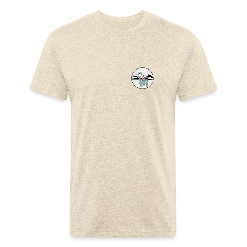 Surfin' llama. - Men’s Fitted Poly/Cotton T-Shirt
