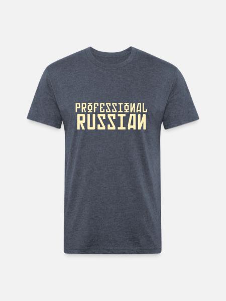 FPS Russia Professional Russian MP Long Sleeve Shi - Unisex Poly/Cotton T-Shirt - heather navy