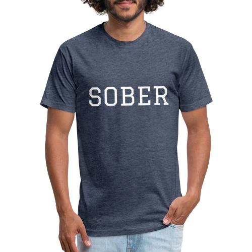 SOBER (WHITE) - Unisex Poly/Cotton T-Shirt