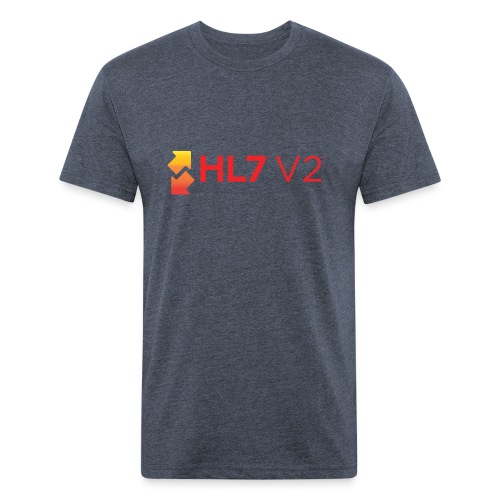 HL7 Version 2 Logo - Fitted Cotton/Poly T-Shirt by Next Level