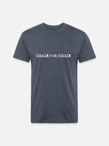 Lekker lekker South African - Unisex Poly/Cotton T-Shirt - heather navy