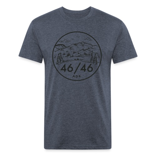 The High Peaks - Fitted Cotton/Poly T-Shirt by Next Level