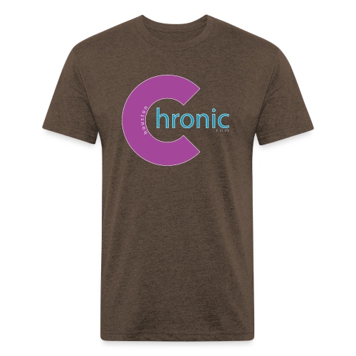Houston Chronic - Purp C - Men’s Fitted Poly/Cotton T-Shirt