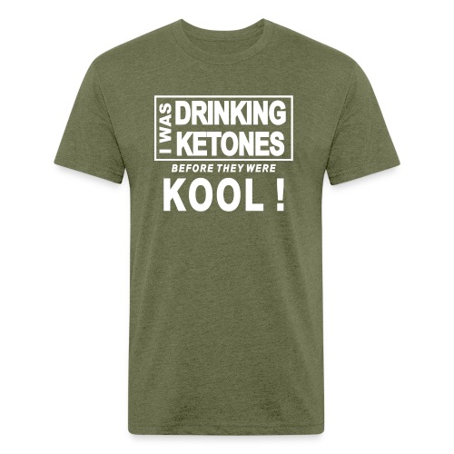 I was drinking ketones before they were kool - Men’s Fitted Poly/Cotton T-Shirt