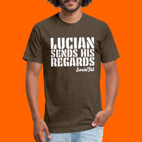 Lucian's Regards - Men’s Fitted Poly/Cotton T-Shirt