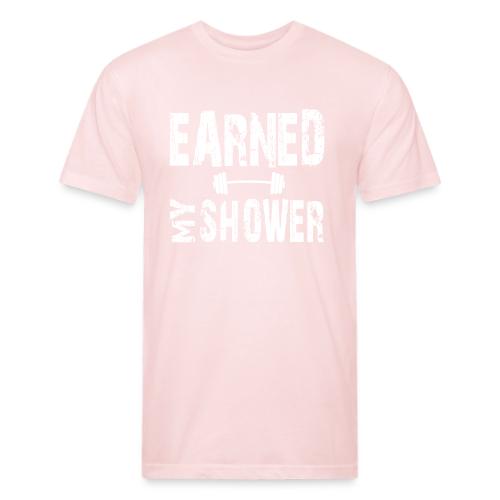 EARNED MY SHOWER DUMBBELL - Unisex Poly/Cotton T-Shirt