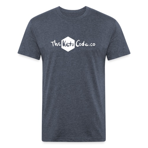 The KetoCode - Men’s Fitted Poly/Cotton T-Shirt