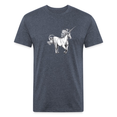 unicorn - Men’s Fitted Poly/Cotton T-Shirt