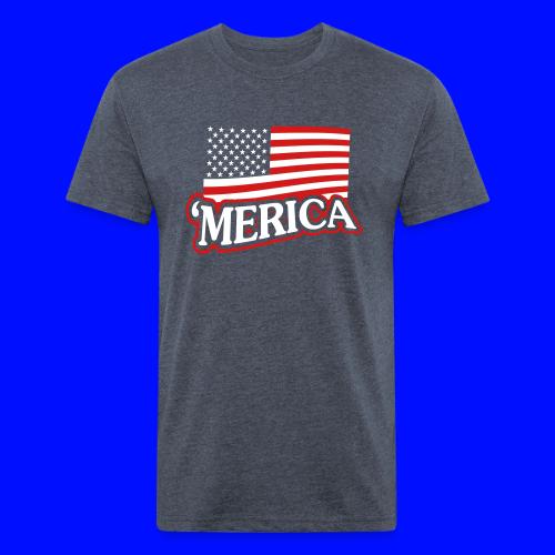 MERICA1-no-blue - Unisex Poly/Cotton T-Shirt