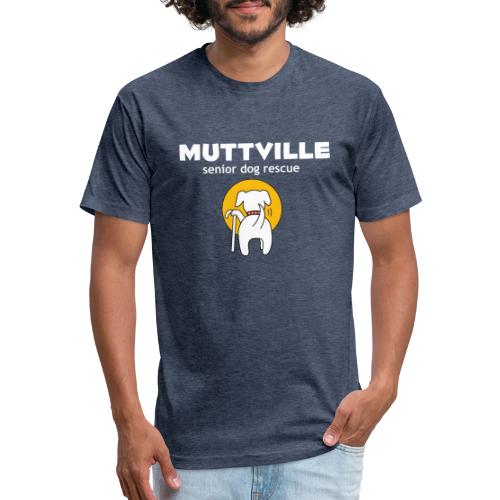 Muttville Complete Logo - Fitted Cotton/Poly T-Shirt by Next Level