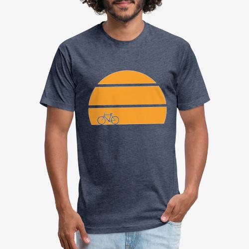 Bicycle Sunset v2 - Unisex Poly/Cotton T-Shirt