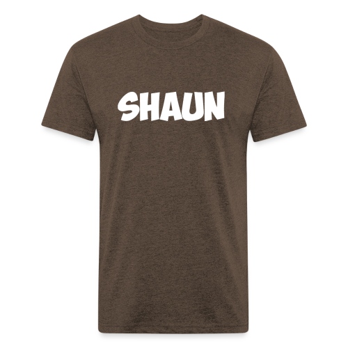 Shaun Logo Shirt - Men’s Fitted Poly/Cotton T-Shirt