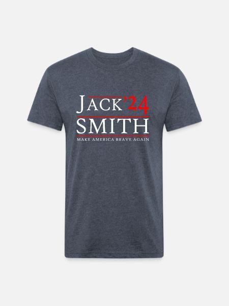 Jack Smith 24 - Unisex Poly/Cotton T-Shirt - heather navy