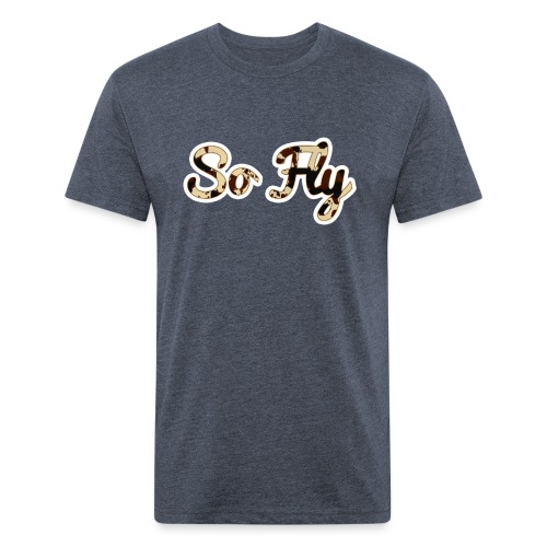 So Fly Classic Cow - Men’s Fitted Poly/Cotton T-Shirt