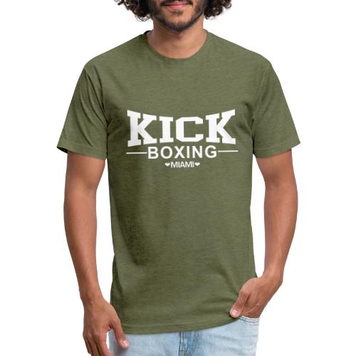 KICKBOXING MIAMI White Letters - Unisex Poly/Cotton T-Shirt