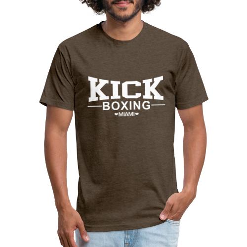KICKBOXING MIAMI White Letters - Unisex Poly/Cotton T-Shirt