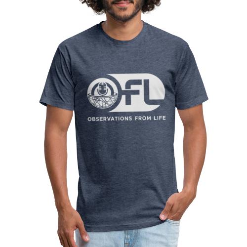 Observations from Life Logo - Men’s Fitted Poly/Cotton T-Shirt