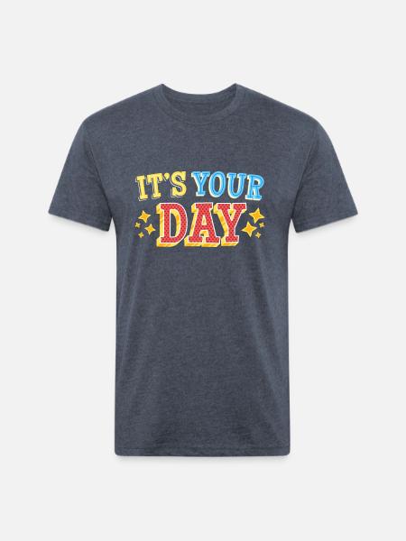 Its your Day - Unisex Poly/Cotton T-Shirt - heather navy