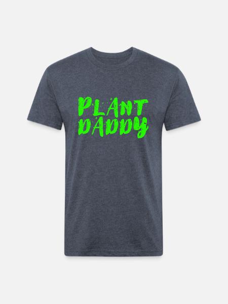 Plant Daddy - Unisex Poly/Cotton T-Shirt - heather navy