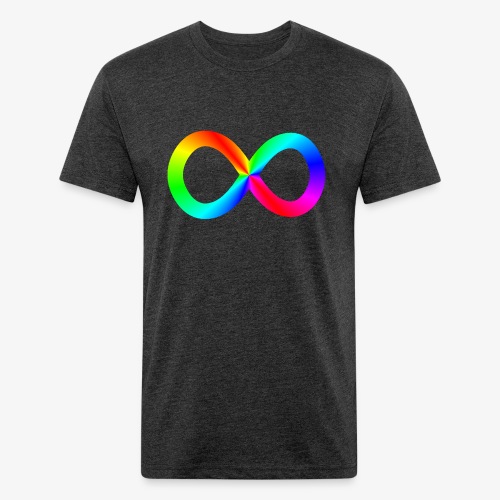 Infinity (Conical symmetry) - Men’s Fitted Poly/Cotton T-Shirt