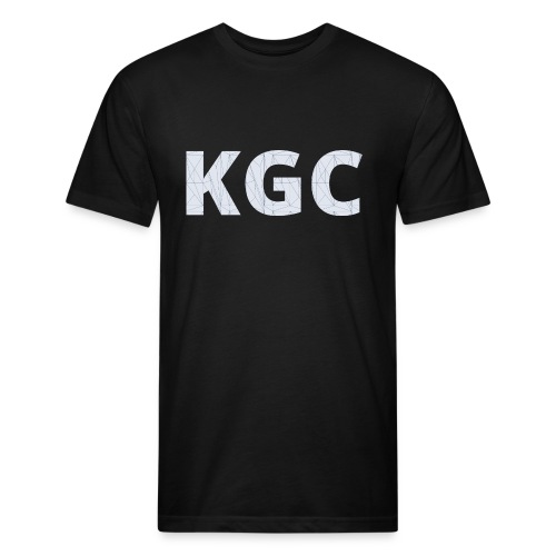 KGC White Logo - Men’s Fitted Poly/Cotton T-Shirt