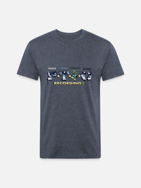Blue Camo - Unisex Poly/Cotton T-Shirt - heather navy
