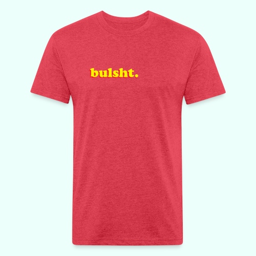 BulSht. Logo - Men’s Fitted Poly/Cotton T-Shirt